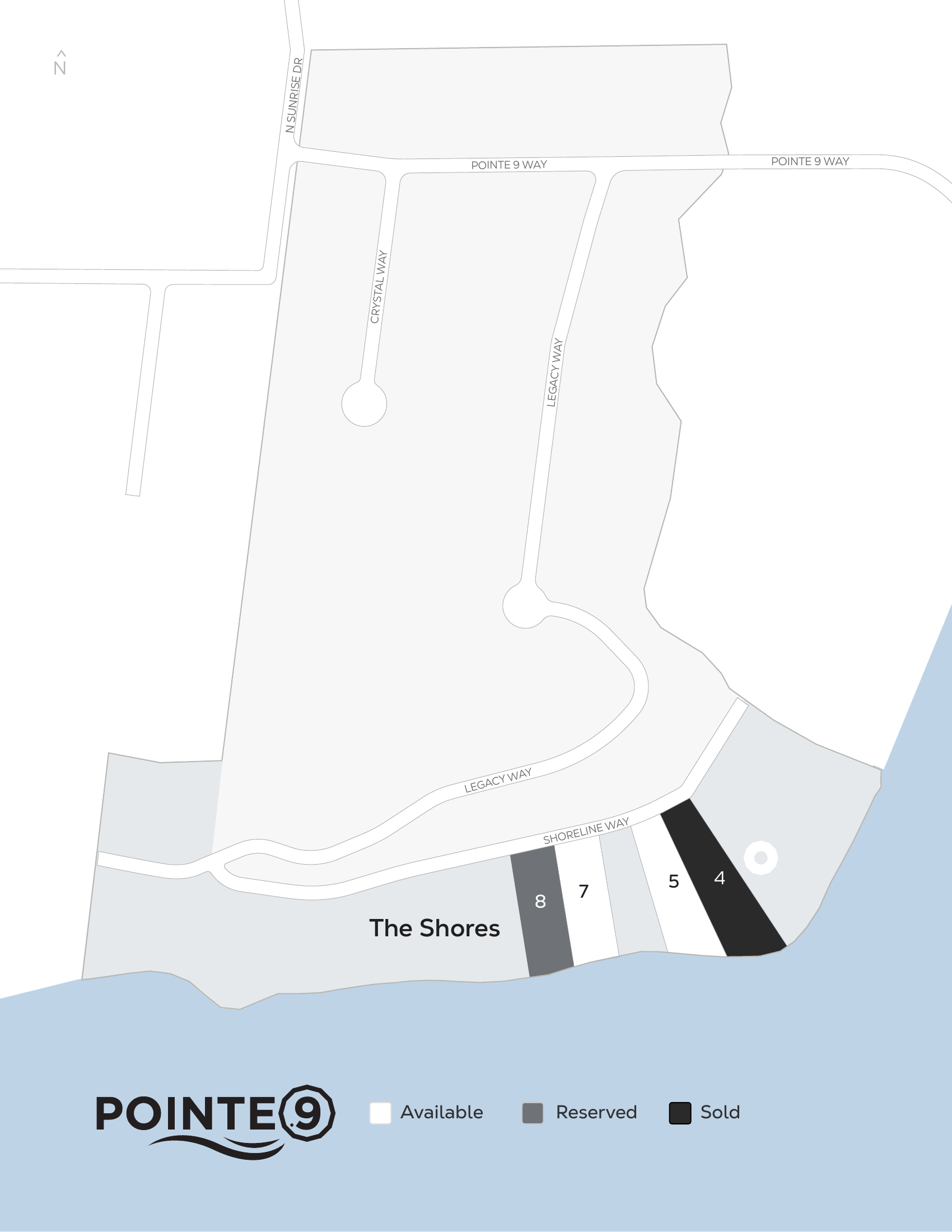 The Shores Site Map